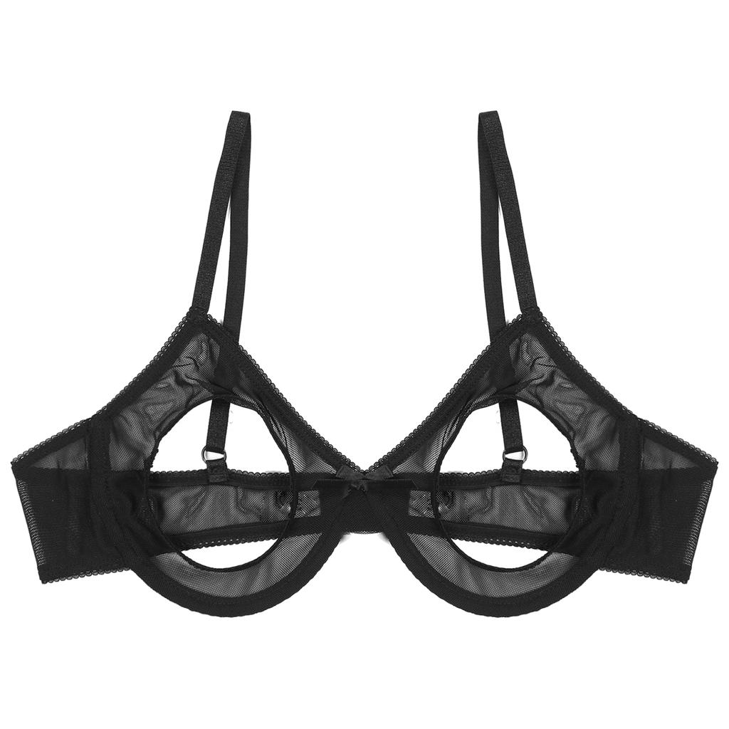 Бюстгальтер на косточках с открытыми чашками, топы, сетчатый бюстгальтер, нижнее белье, корсет, бюстье, женское нижнее белье для свадебной ночи