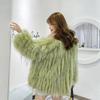 The Same Style As The Internet Celebrity's Dreamy Galaxy Winter New Patchwork Fur Coat for Women with Fox Fur and Raccoon Fur Braiding