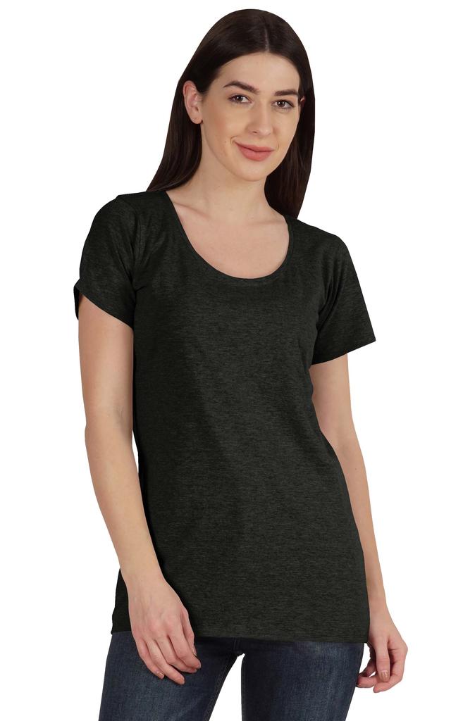 Inkmeso Inkmeso Womens Scoop-Neck T-shirt Short Sleeve Summer Basic Tee