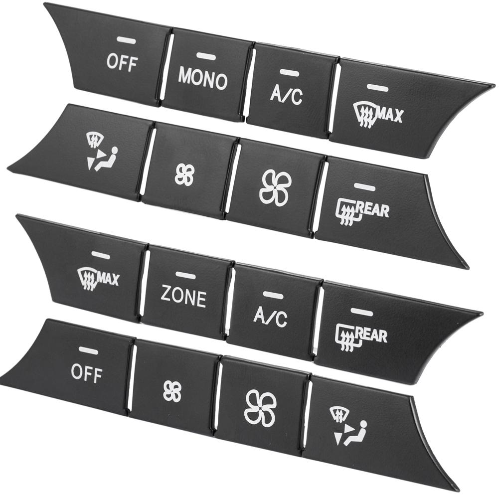 ABS автомобильная консоль AC Media Volume Авто кнопки блестки крышка наклейки отделка подходит для Mercedes Benz CE CLS GLK Class W204