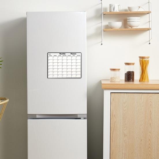 Yousheng Refrigerator Magnetic Dry-Erase Calendar Reusable Monthly Planner Whiteboard Fridge Magnet Home Office Weekly Schedule Planning Board