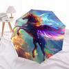 Unicorn, Fantasy- Automatic Umbrella, Four Seasons Portable Folding Umbrella, Suitable for Men and Women, Travel, Daily Compact Umbrella, Ou