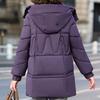 Зимнее пальто Женское с длинным рукавом Верхняя одежда с капюшоном Элегантные свободные толстые теплые женские куртки Зимние парки