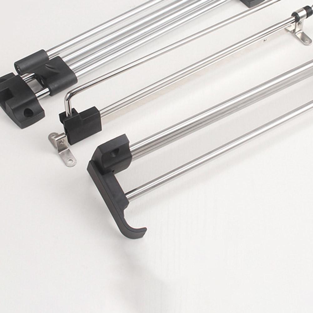 Retractable Wardrobe Rail Clothes Hanger Towel Coat Rack Closet Cabinet Storage Organizer Pull Out Hanging Wardrobe Rail Rod