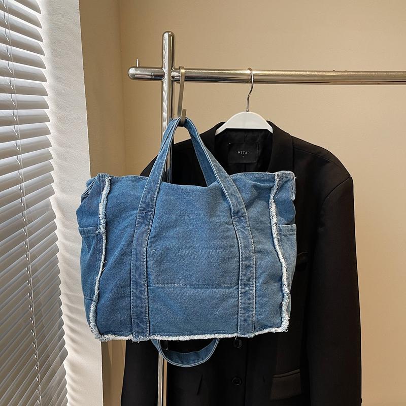 Винтажная джинсовая сумка женская сумка через плечо сумка для шоппинга сумка