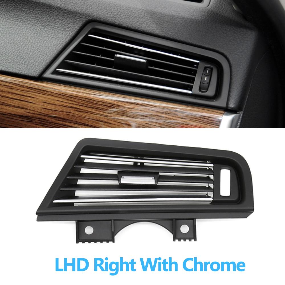 Полностью хромированная решетка кондиционера с левым рулем и правым рулем, розетка для BMW 5 серии F10 520 521 523 525 528