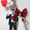 AEE2-Decoration Big Bow Shop Display Wedding Arch Decor Birthday Party Prop Festivity Occasion DIY Red Accessories