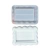 Resin Trays Making Mould Easy To Clean Silicone Casting Mold Handmade Saucer Accessory Mould for DIY Enthusiasts