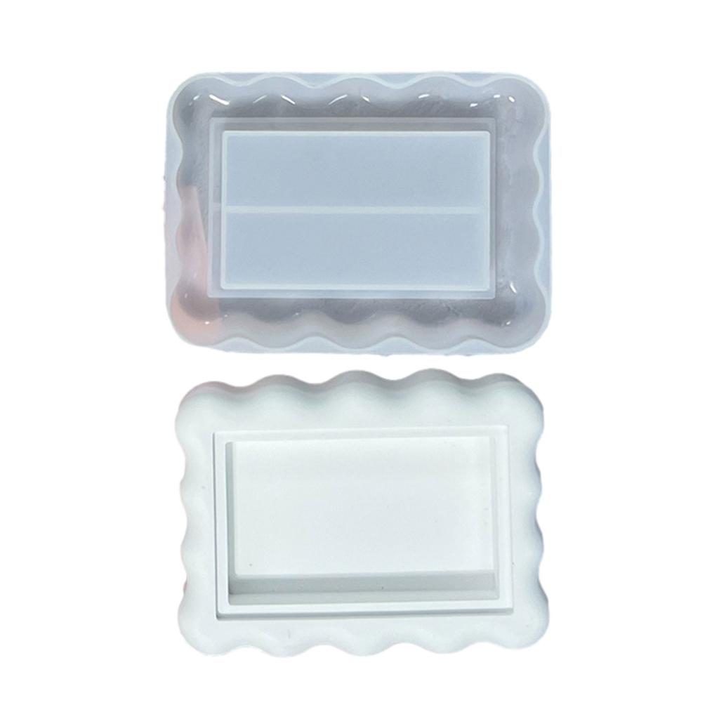 Resin Trays Making Mould Easy To Clean Silicone Casting Mold Handmade Saucer Accessory Mould for DIY Enthusiasts