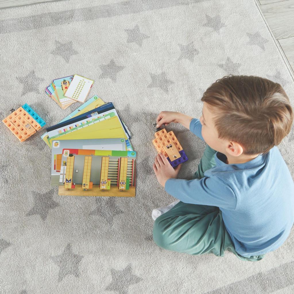 Numberblocks MathLink Cubes Numbers 21-30 255-Piece Activity Set Math Toy Japanese Guide Included 96321-J