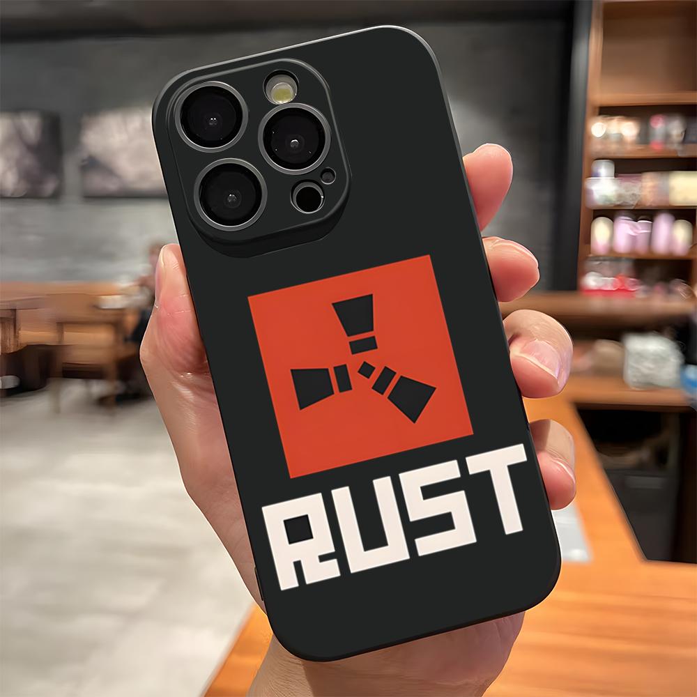 Чехол для телефона RUST Game для iPhone 17 Pro Max 15 Pro 16 14 Plus 12 13 Mini 11 Pro Ударопрочный Мягкий Чехол
