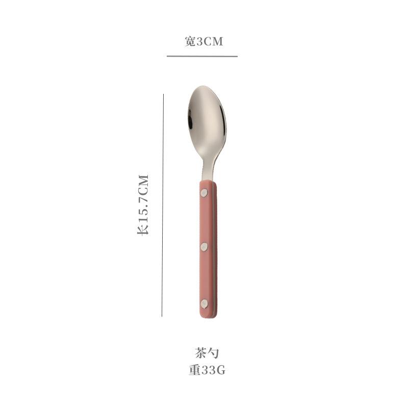 Набор столовой посуды для западного ресторана из нержавеющей стали 304, бытовой, с ручками-зажимами, нож, вилка, ложка, ручки под мрамор, нож для масла, десертная ложка