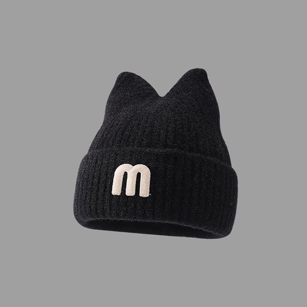 Keep Warm Baby Cap Solid Color Winter Hats New Knit Hat  Kids Outdoor