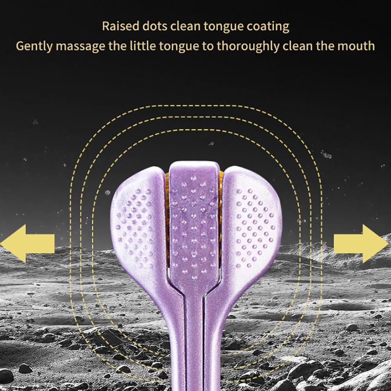 2 шт. Трехсторонняя зубная щетка с мягкой щетиной для волос Взрослая зубная щетка Ультратонкая мягкая щетина Уход за полостью рта Зубная щетка для здоровья полости рта Чистка
