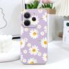Чехол для телефона «Летающие маргаритки» для Xiaomi Redmi Note 14 13 12 12S 11 11S 10 10S 9 9S 14C Pro Plus 4G 5G Жидкий силиконовый чехол