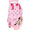 Sac À Dos Scolaire - SAFTA - Minnie Mouse NAIVE - Rose - Trolley Inclus - Confortable Enfants