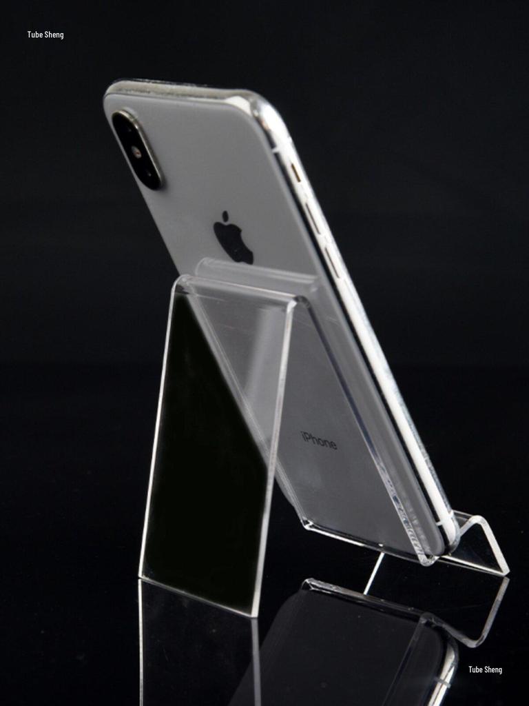 Transparent Acrylic Phone Display & Recorder Holder Stand