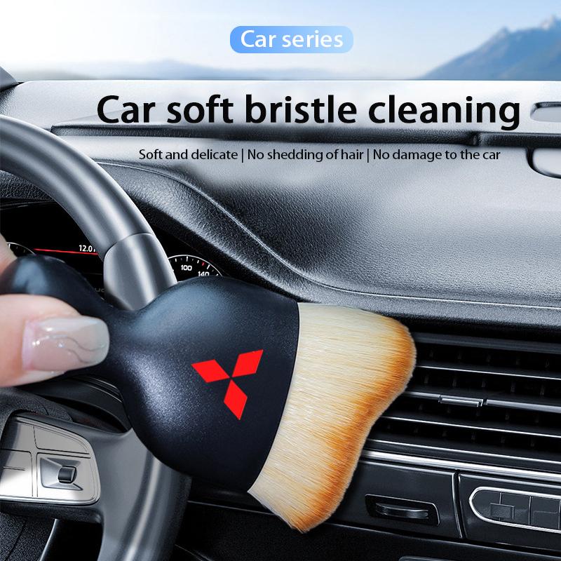 Car Interior Cleaning Soft Brush Tool Dust Remover For Mitsubishi Eclipse Lancer Outlander Pajero ASX Colt Space Delica Ralliart