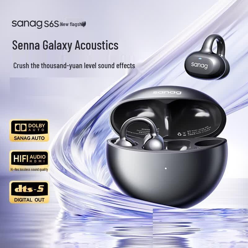 Беспроводные Bluetooth-наушники-клипсы SANAG S6S Pro
