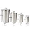 Elegant Stainless Steel Cup for Coffee and Cola Choose Your Desired Capacity