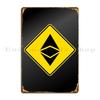 Криптовалюта Ethereum Металлическая табличка Постер Бар Пещера Бар Пещера Клуб Клубный Бар Индивидуальная жестяная табличка Постер