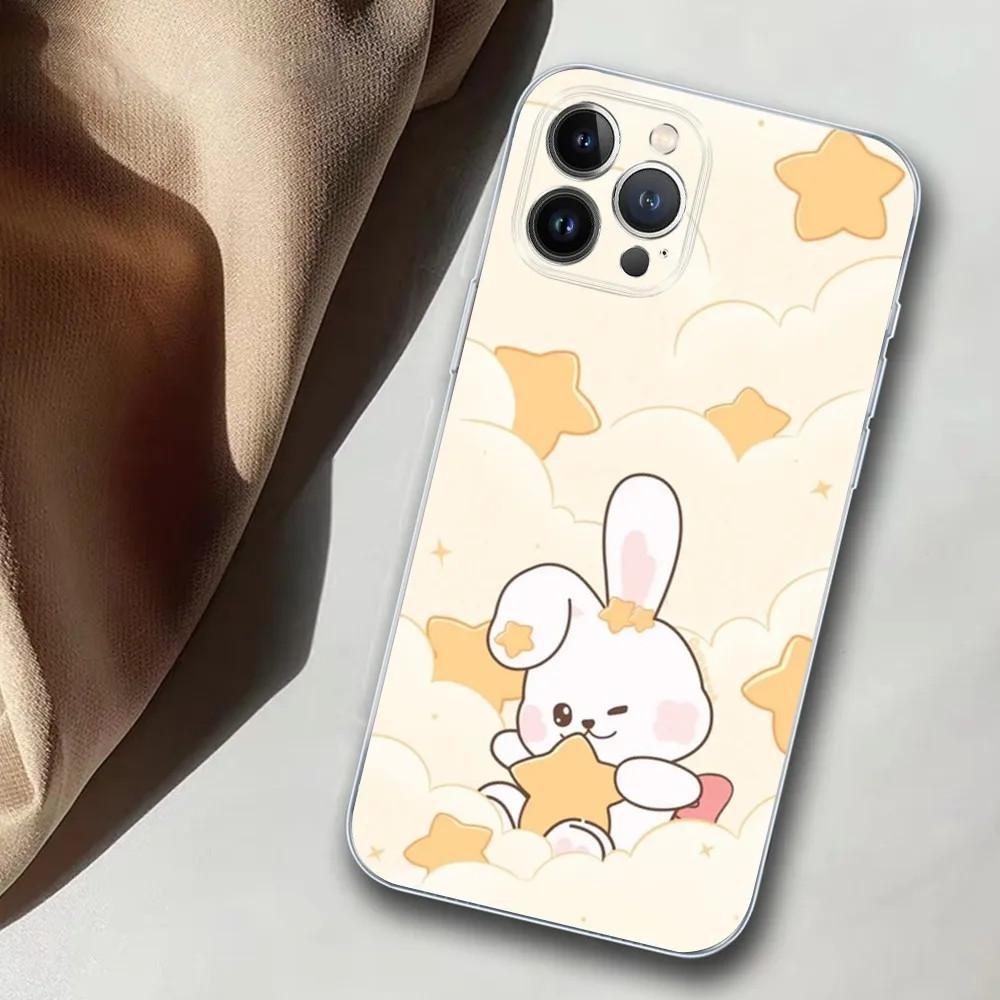 Чехол для мобильного телефона iPhone15 Pro, милые кролики и их друзья, чехол для мобильного телефона, присланные фотографии.