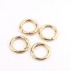 10pcs Trigger Spring O Rings Round Carabiner Clip Snap For Keyrings Buckle, Bags,Purses (Gold)
