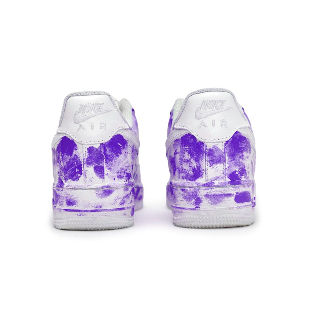 Nike Air Force 1 Sky Halo Iridescent Slip Resistant Low top Skateboard Shoes Unisex White Purple CW2288-111(Team80SBOX)