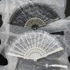 Retro Sexy Lace Fan Summer Dance Performance Pography Po Props Portable Folding Hand Fan Decorative Fan Chinese Dance Fan