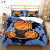 Крутой баскетбольный 3D-принт Пододеяльник Детский постельный комплект Пододеяльник Наволочка Комплект из трех предметов Пододеяльник