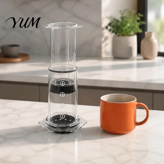 Handheld Coffee Brewer Portable Manual Maker, Pour-Over And Espresso Style Press, Lightweight Extractor Brewing Compression Cup for Office Camping
