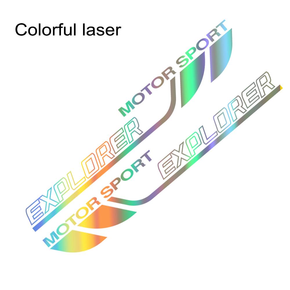 Для Ford Explorer 2 шт. гоночный автомобиль стильные боковые наклейки на дверь авто виниловая пленка наклейка тюнинг
