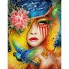 DIY 5D полная алмазная картина вышивка крестиком женщина в шляпе Алмазная вышивка рукоделие