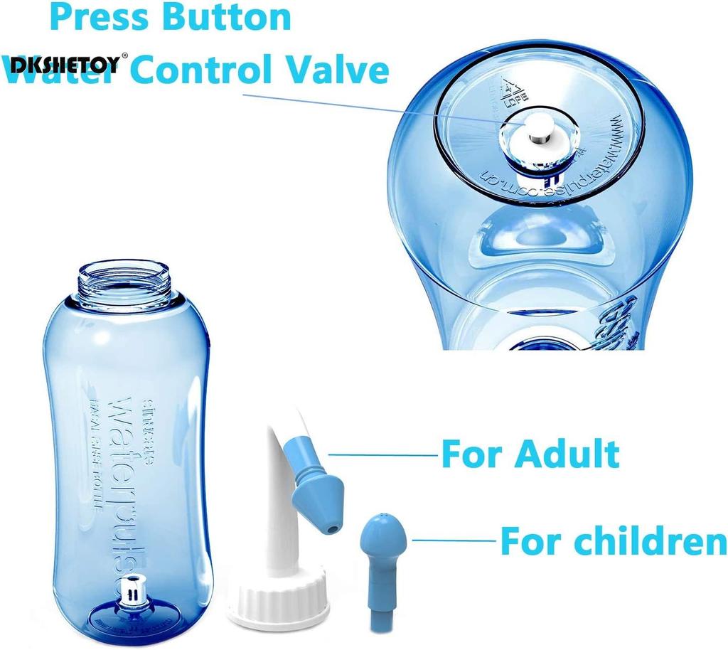 Бутылка для промывания носа 300/500 мл Синусит Очиститель носа для взрослых детей Аллергический ринит Назальный ирригатор Нети-пот Инструмент для очистки носа