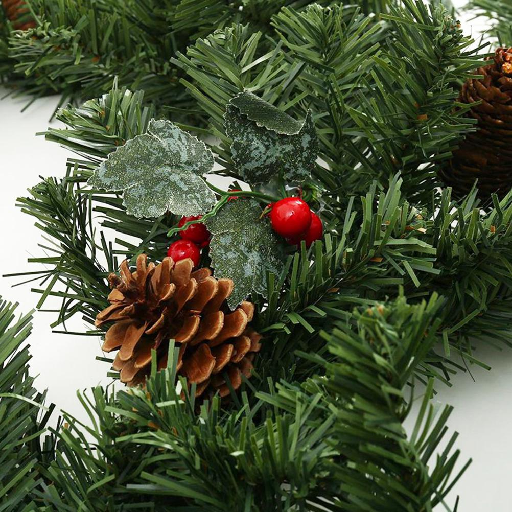 1,8 м Красная Ягодная Рождественская Гирлянда Утолщенная Xmas Украшение Лоза для Домашней Вечеринки Праздничный Декор