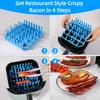 Силиконовый вкладыш для фритюрницы Yousheng с разделителем, квадратные многоразовые вставки, подставка для фритюрницы пищевого класса для приготовления хот-догов на гриле