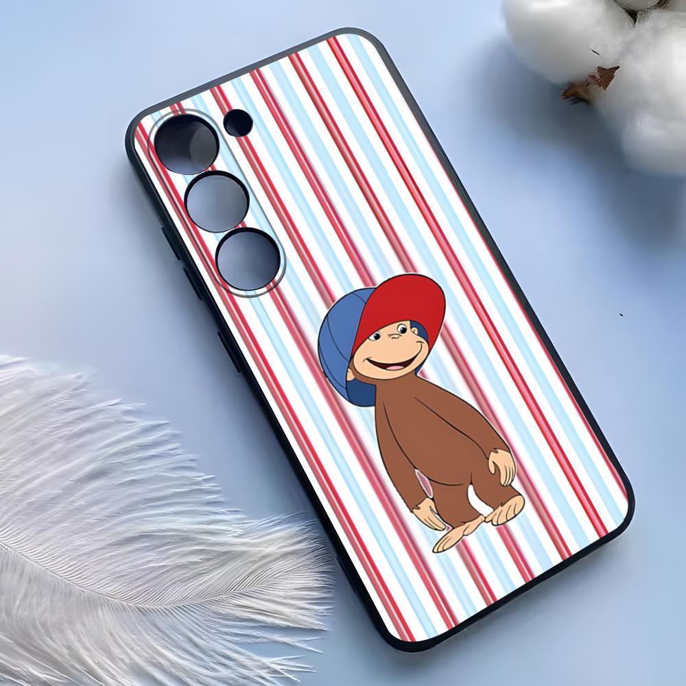 Абстрактный забавный чехол-обезьянка для Samsung S25 Ultra S24 S23 S22 S21 S20 Plus Fe Galaxy A54 A53 A34 A25 Силиконовый чехол