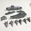 Детская модель авианосца, игрушка-запускатель подводной лодки, 6 шт. игрушечный самолет-истребитель