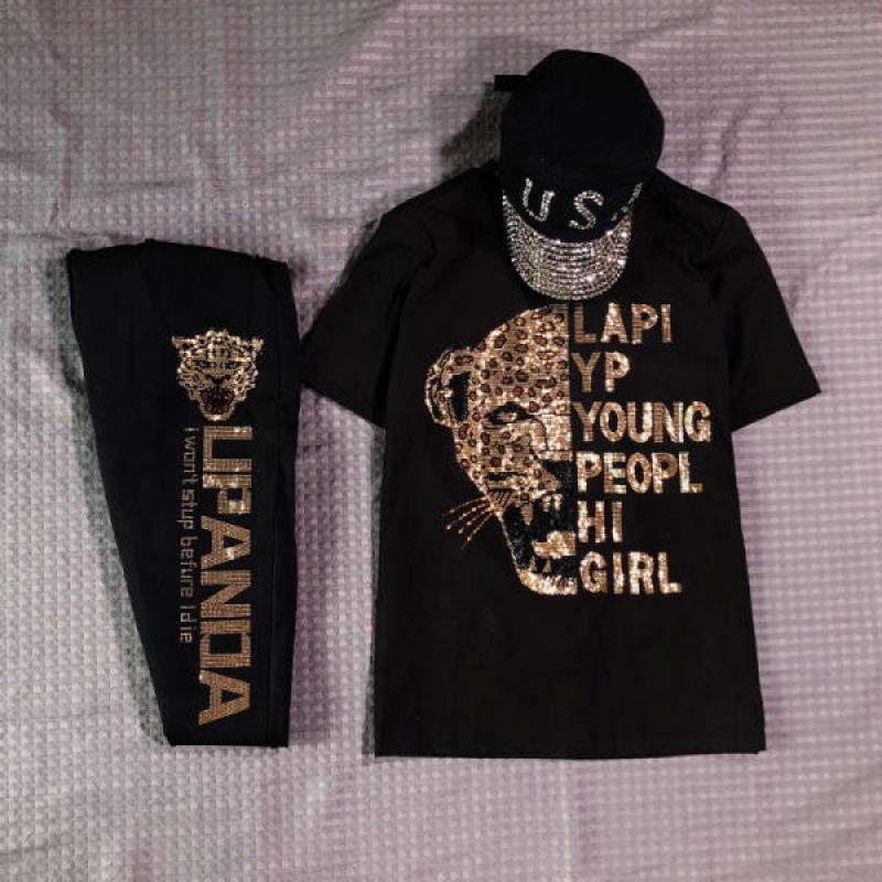 635# Plus Size Two-Piece Women's Summer Set - Stylish & Slimming for 200 Lbs