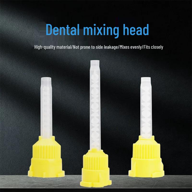 Силиконовый резиновый смешивающий тубус для стоматологических слепков с двойным смешивающим наконечником для светоотверждаемой смолы - Двухкомпонентный смешивающий наконечник