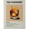 Vintage Cocktail & Espresso Martini Canvas Art Set - no Framed Wall Decor for Living Room, Bedroom, Office, and Bar