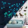 Jurassic Era Children's Room Dinosaur Luminous Stickers Cartoon Luminous Wall Stickers