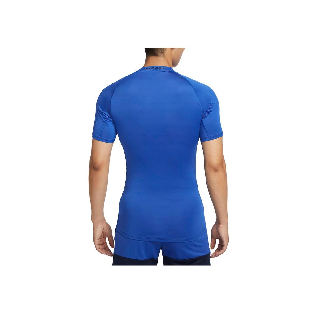 Nike Футболка Pro Solid Quick-Dry Fitted Training T-Shirt для мужчин, топы Game-Royal FB7933-480
