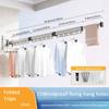 Foldable Telescopic Drying Rack Aluminum Alloy Folding Drying Rack Clothes Drying Rack  Wall-mounted Clothes Dryer