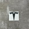 EPYFH1 Front Bumper or Rear Trunk Logo for Tesla Replacement Kit Model 3/Y - Metal Blackened Logo Emblem Car Exterior Decoration Parts