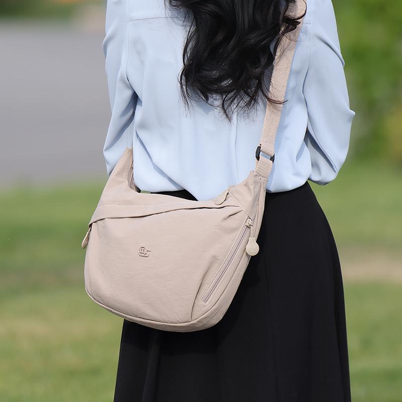Однотонная сумка кроссбоди Женская большая вместительная Оксфордская сумка через плечо для поездок