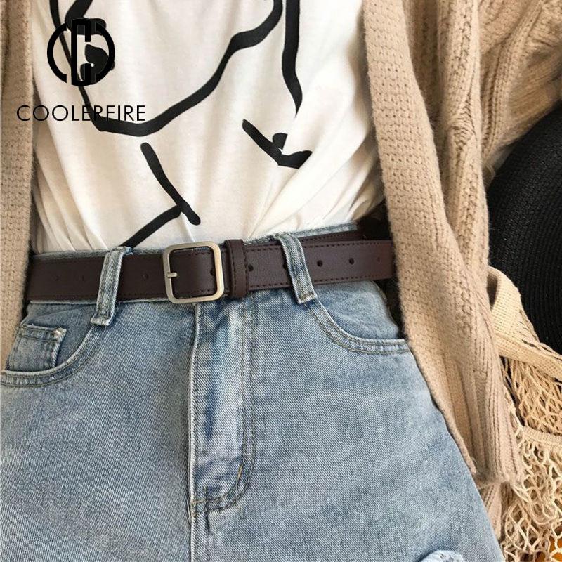 Женские ремни для платьев, джинсов, повседневные модные ремни класса люкс для женщин, высококачественный женский ремень, однотонный AL095