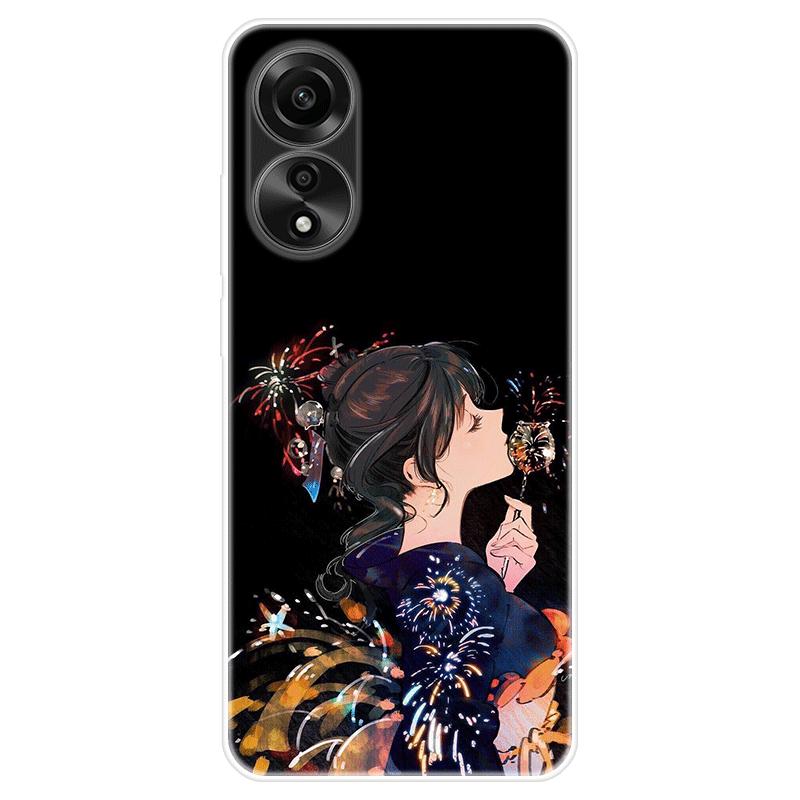 Для OPPO A78 OPPOA78 4G чехол Мягкая силиконовая задняя крышка чехол для телефона с рисунком мультфильма Креатив