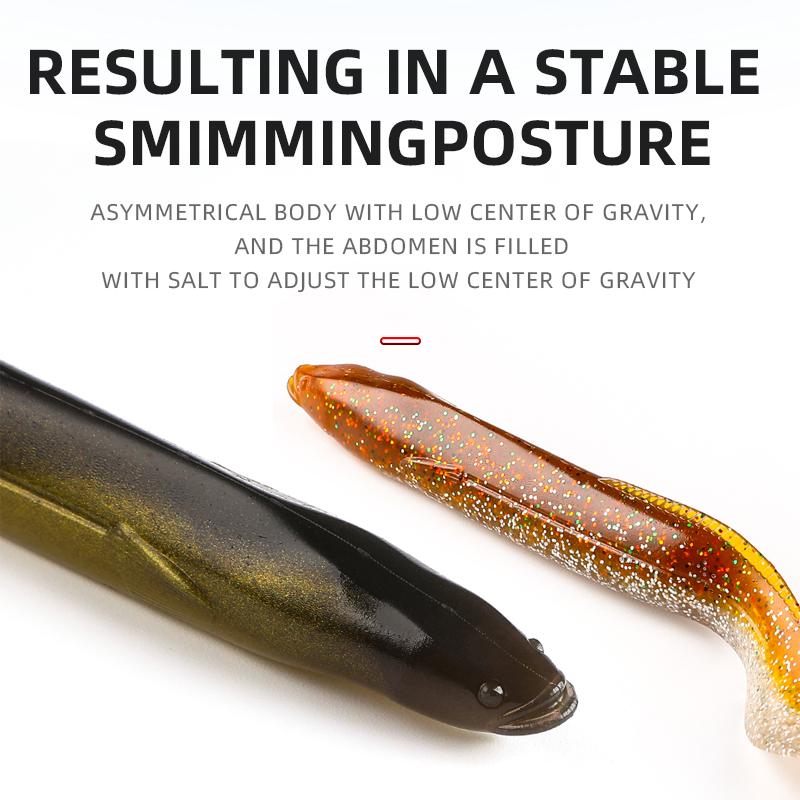 BEARKING Мягкие приманки EEL 20 см 15 см, искусственные приманки, рыболовные черви, силиконовые окуни, щука, гольян, приманка для плавания, отсадка, пластиковые приманки