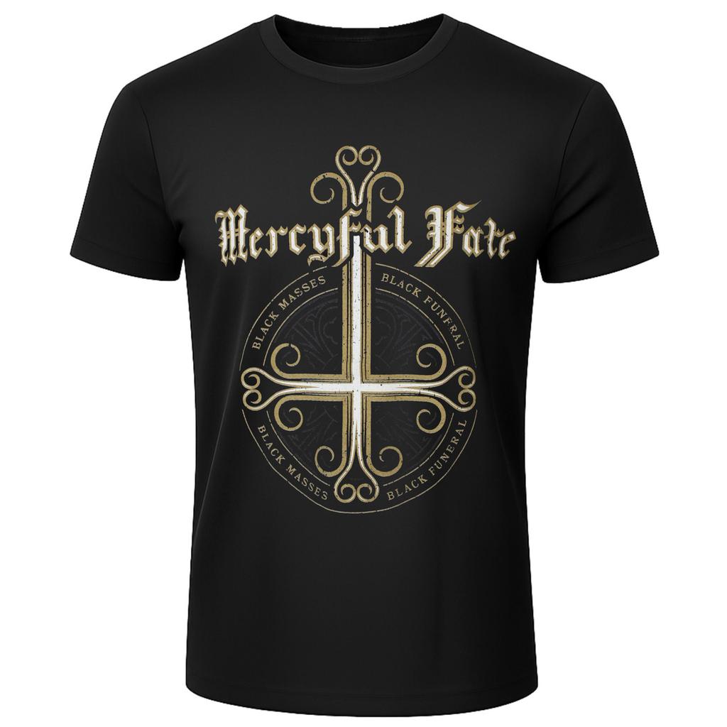 Mercyful Fate Bishop Rock Music Art Style Summer Casual TShirt Unisexs and Womens Luxury Brand Top New